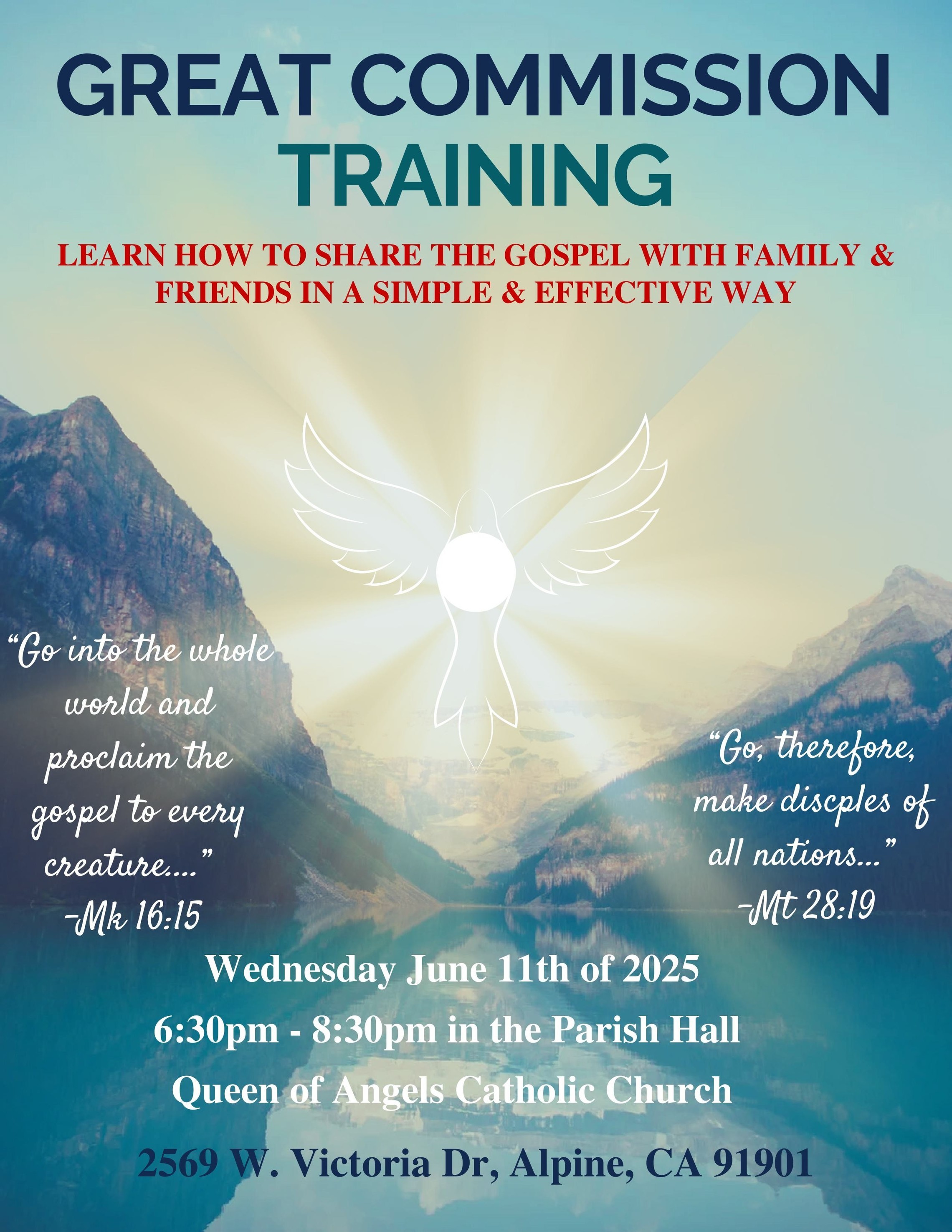 Queen Of Angels Great Commission Training