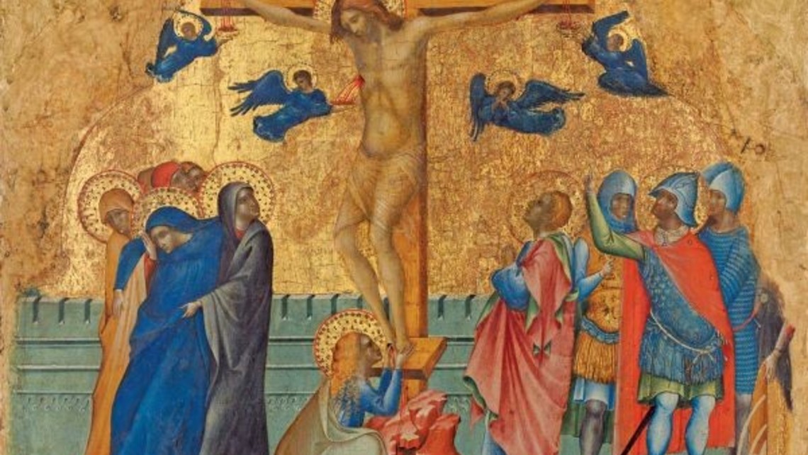Crucifixion Tempera Wood Paolo Veneziano National Gallery